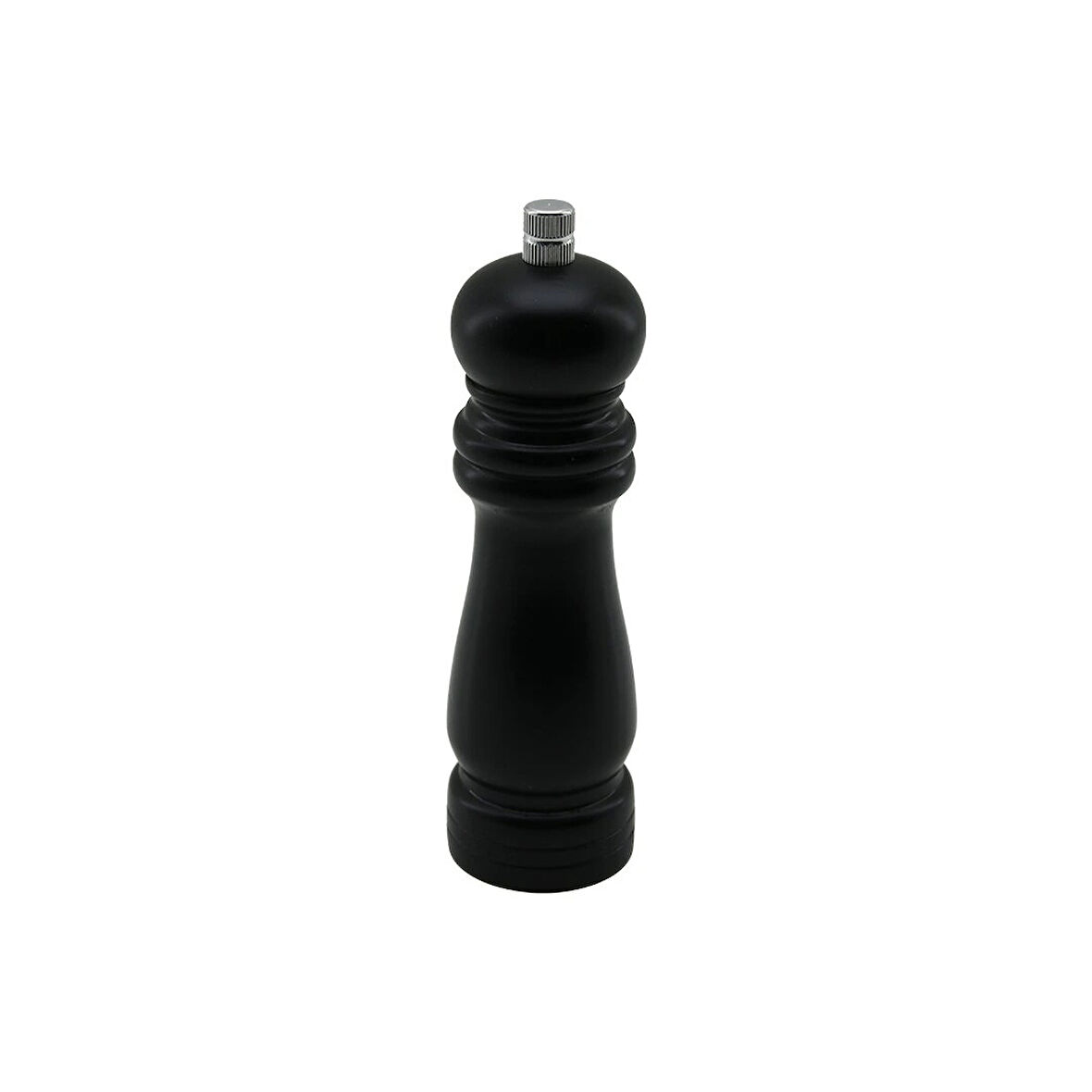 Siyah Ahşap  Küçük= Çap: 4.5cm - Uzunluk: 15.5cm Tuz - Baharat Öğütücü