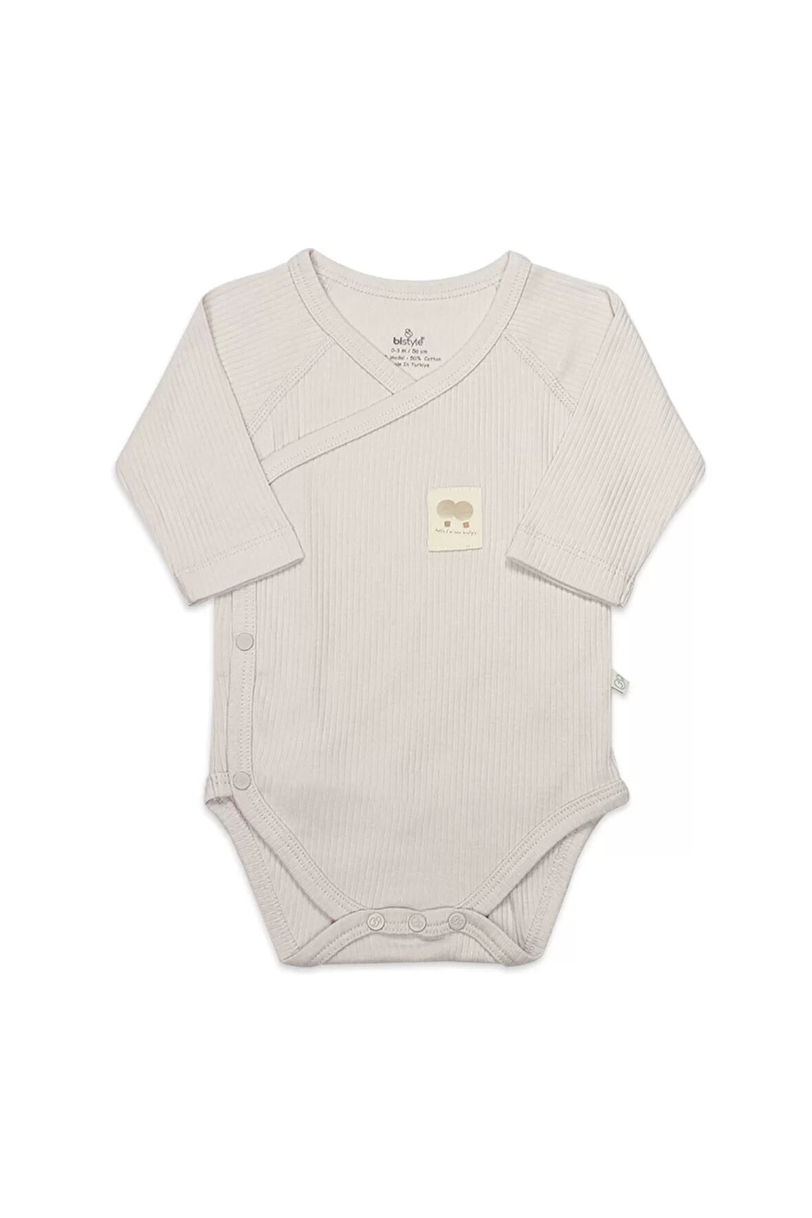 Organic Modal Flying Balloons Kruvaze Uzun Kol Body Bs17121 Bej