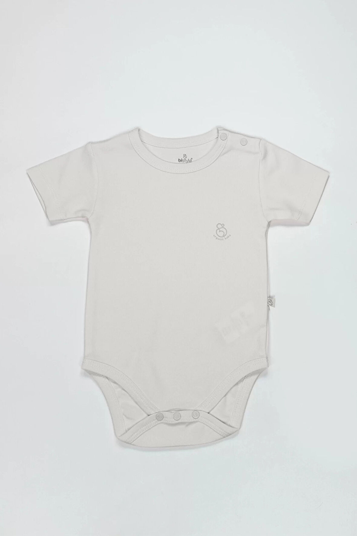 Bistyle Organik Natural Basic Style Yarım Kol Body Bs17103 Ekru