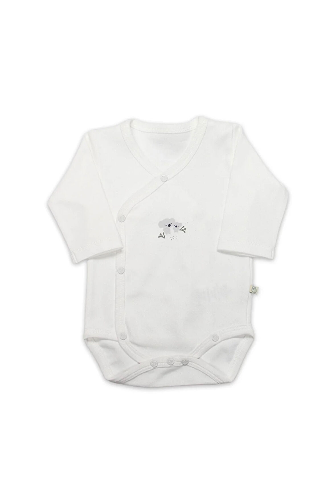 Bistyle Kruvaze Body Uzun Kol Lıttle Koala 17113 Gri