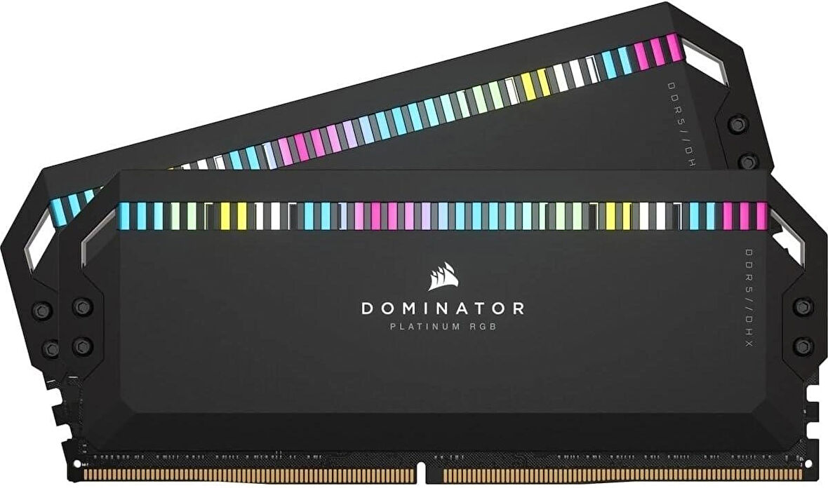 Corsair Dominator Platinum RGB DDR5 RAM 32 GB (2 x 16 GB) 5600 MHz CL36 Intel XMP iCUE Uyumlu Bilgisayar Belleği - Siyah (CMT32GX5M2B5600C36)