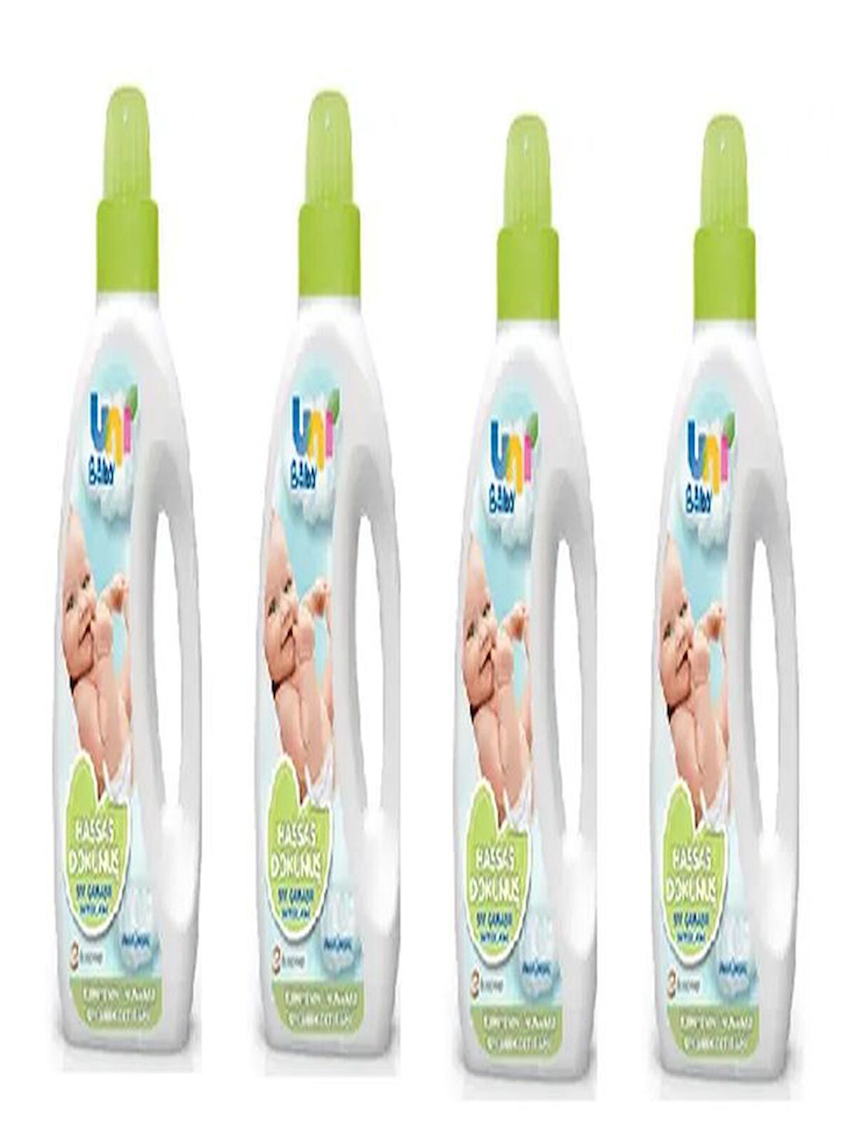 Uni Baby Çamaşır Deterjanı Sensitive 1500ml Hassas Dokunuş (Yeşil)  X 4 ADET