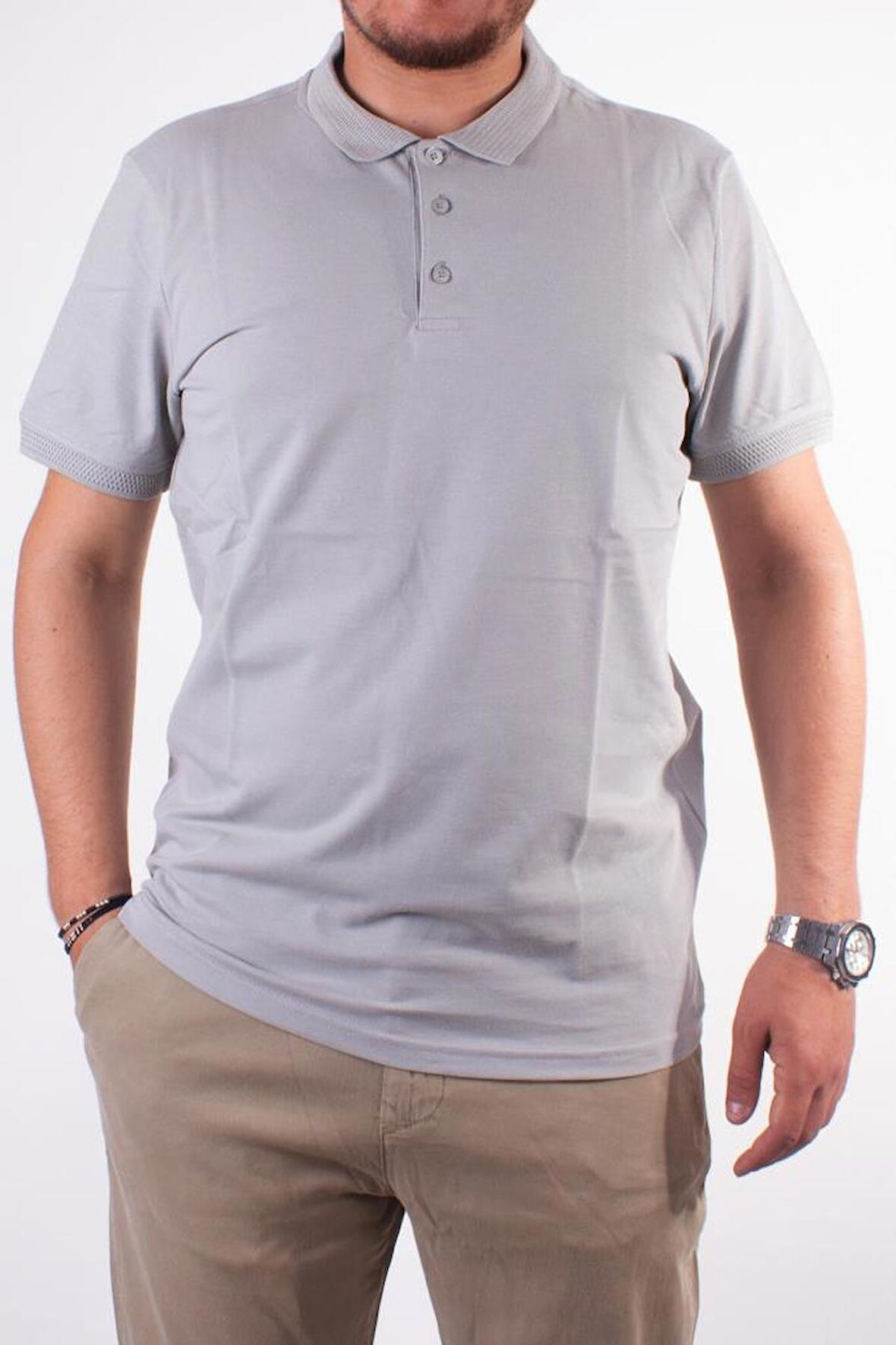 TWİSTER JEANS 1821 TAŞ  POLO YAKA ERKEK T-SHİRT