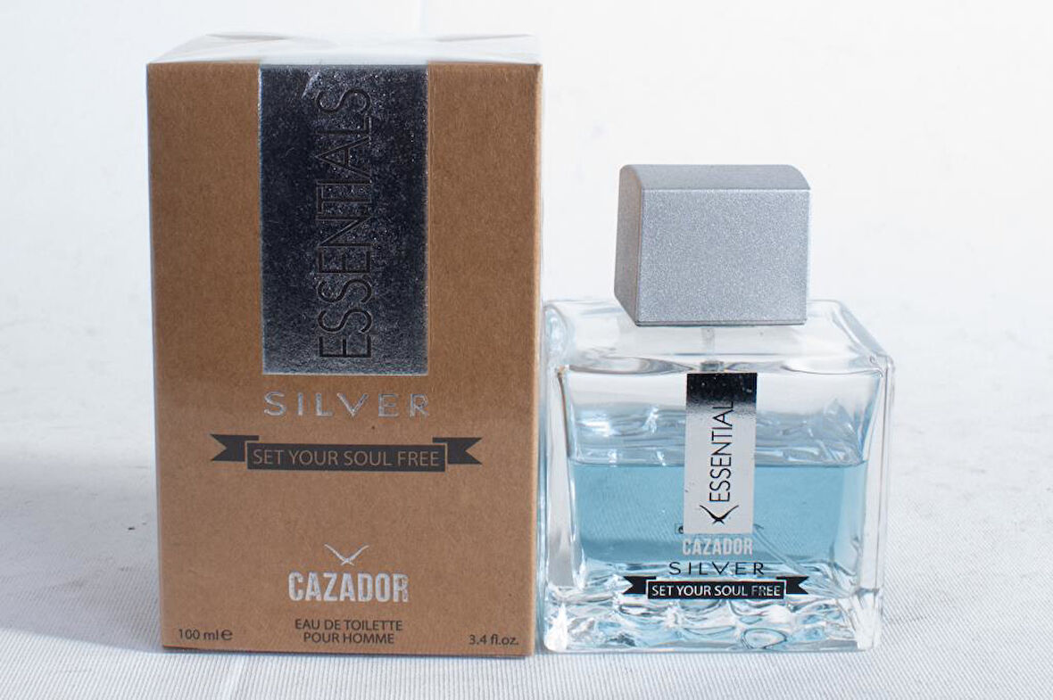 Cazador CAZ 9557CN Esential Silver 100 Cl EDT Erkek Parfüm Silver