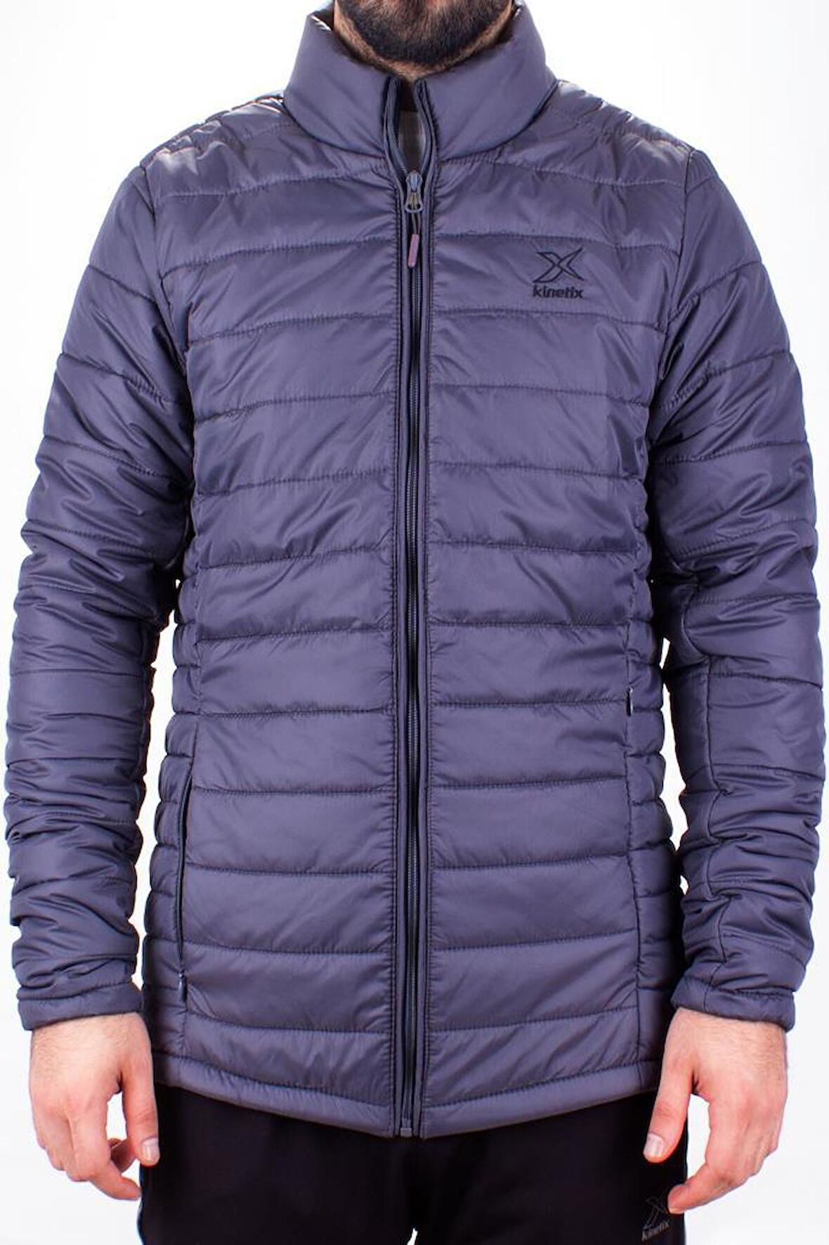 Kinetix Padded Coat Koyu Gri Günlük Şişme Erkek Mont