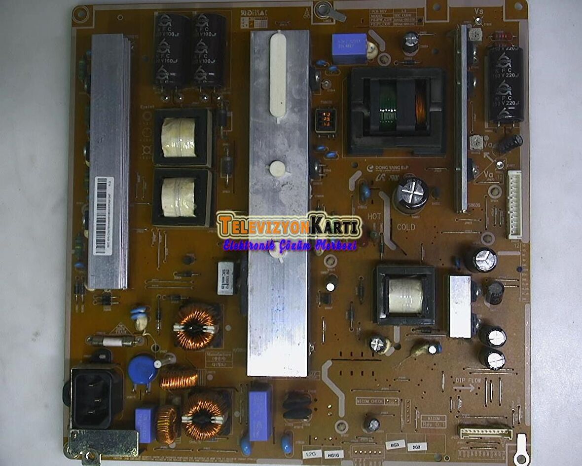 BN44-00510B, P51FW_CDY, HU10251-11035A, REV.1.2, Samsung PS51E551D1WX, Power Board, Besleme, S51FH-YB01