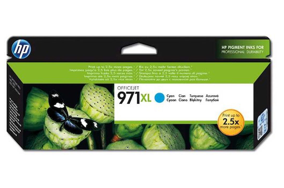 Hp CN626AE (971XL) Mavi Orjinal Kartuş 