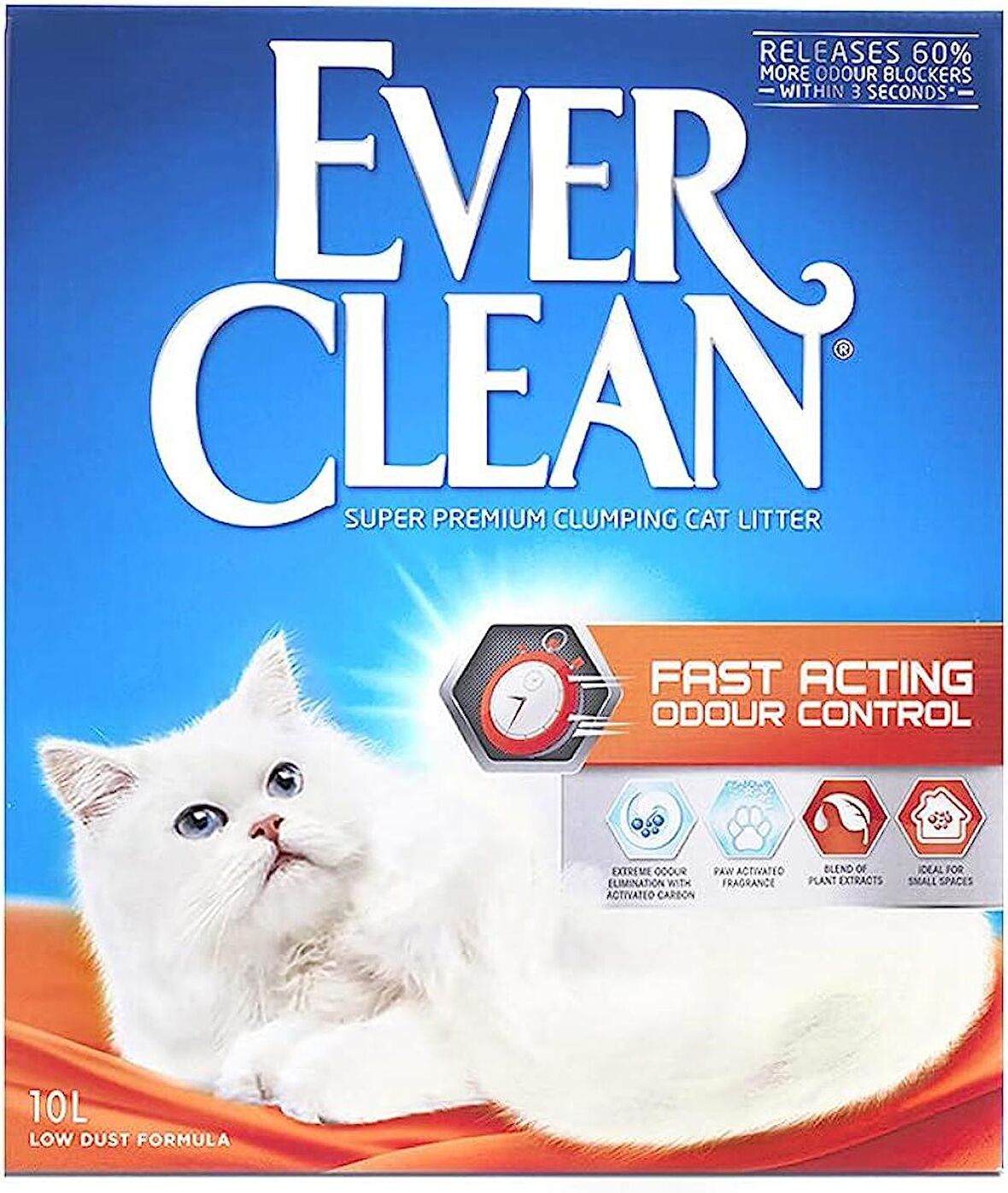 Ever Clean Fast Acting Doğal Bitki Özlü Topaklaşan Kedi Kumu 10Lt Hızlı Etkili