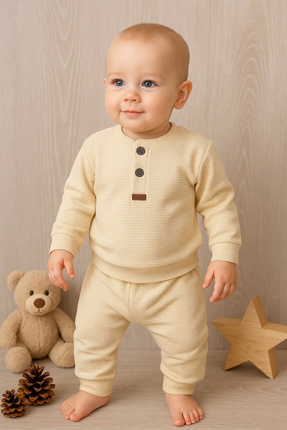 2' Li Erkek Bebek Takım % 100 Pamuk