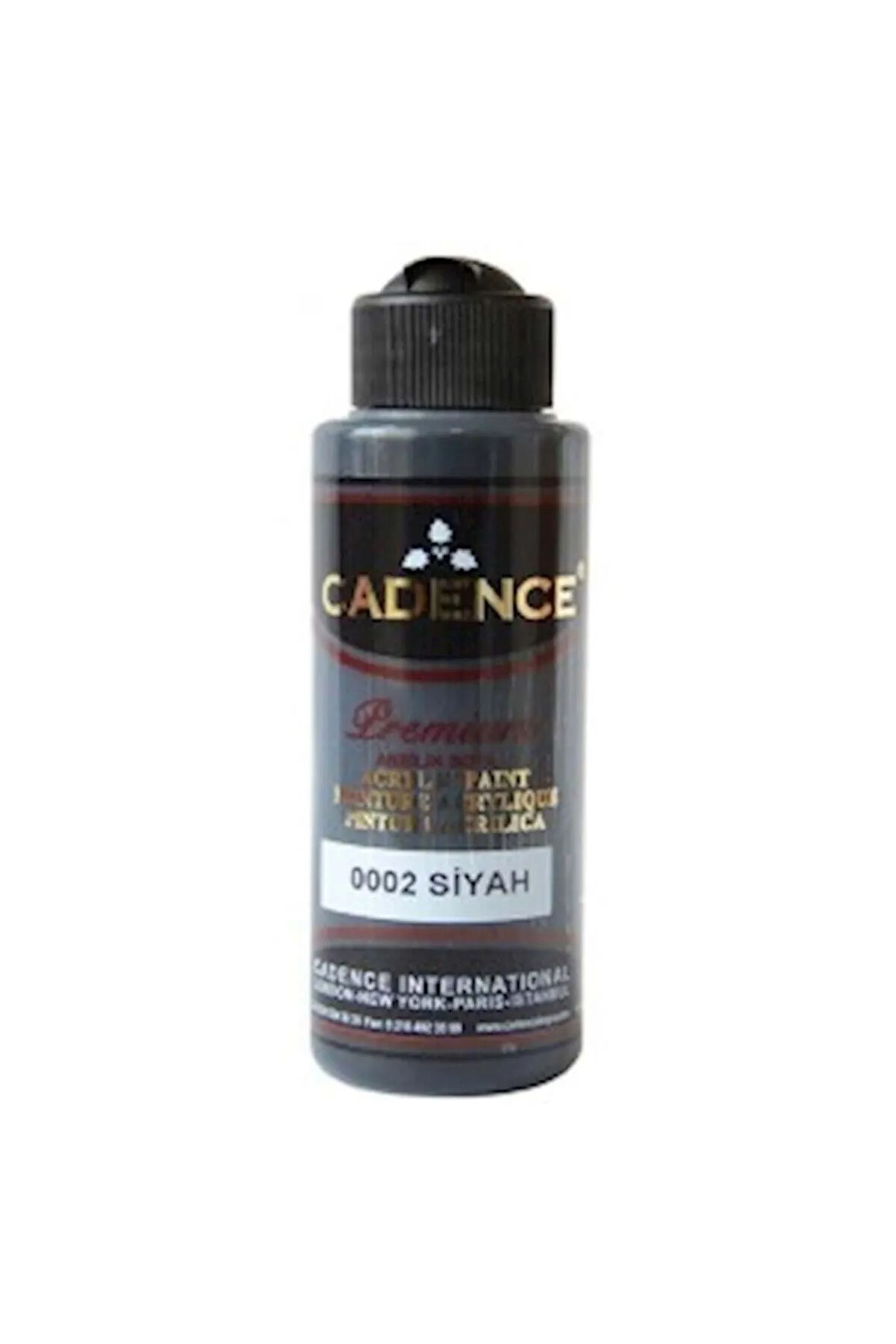 Cadence 120 Ml Premium Akrilik 0002 Siyah