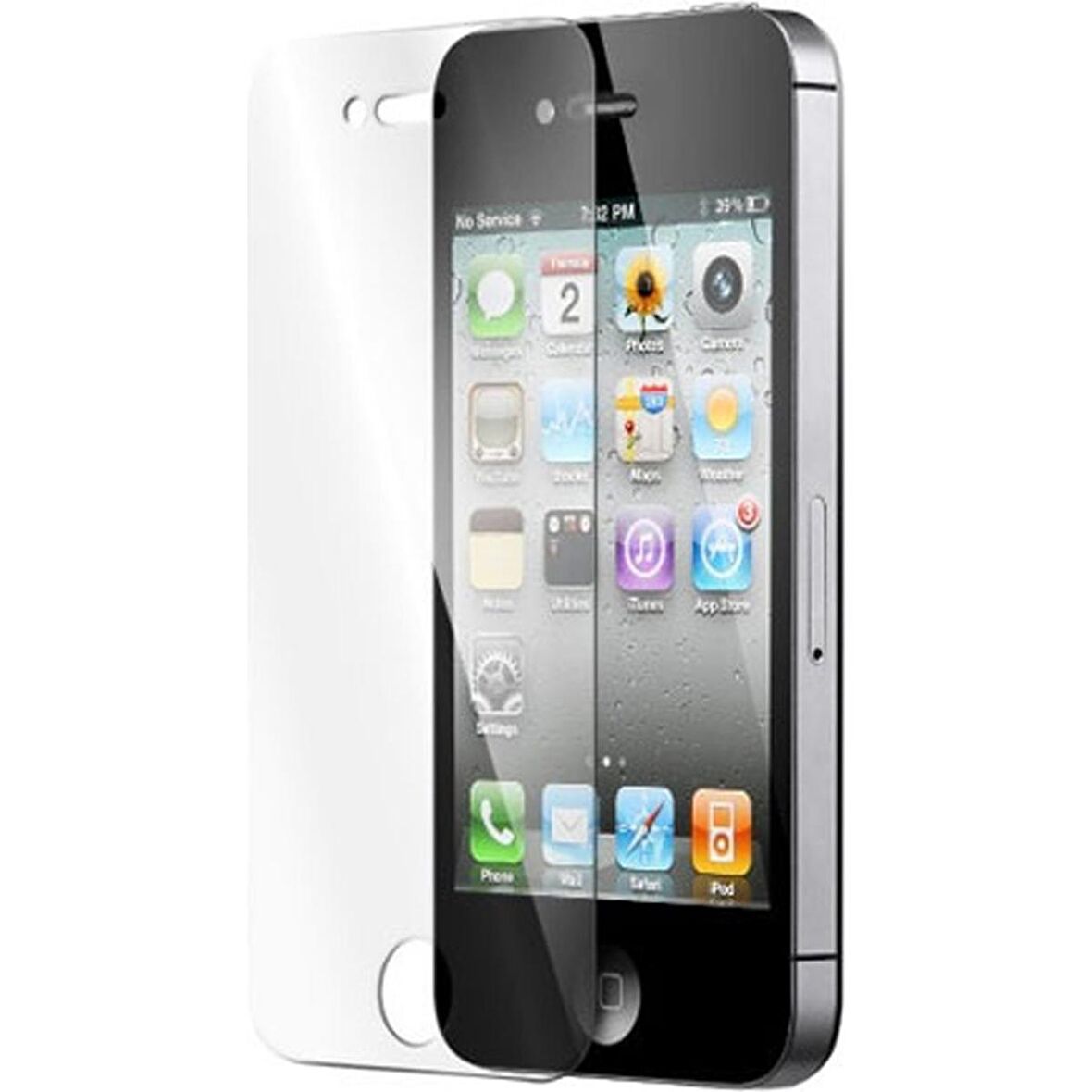 Apple iPhone 4s Uyumlu Ekran Koruyucu Screen Protector Tempered Glass Kristal Netliğinde %100 HD Görüntü, Yüksek Kalite Temperli Kırılmaz Cam