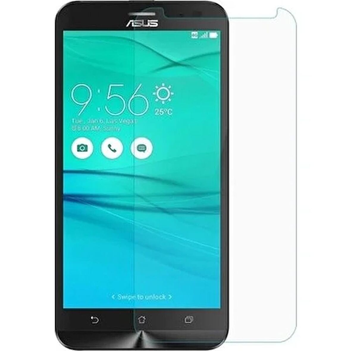 Asus Zenfone Go ZB552KL Uyumlu Ekran Koruyucu Screen Protector Tempered Glass Kristal Netliğinde %100 HD Görüntü, Yüksek Kalite Temperli Kırılmaz Cam