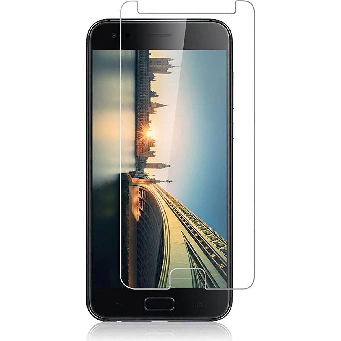 Asus Zenfone 4 ZE554KL Uyumlu Ekran Koruyucu Screen Protector Tempered Glass Kristal Netliğinde %100 HD Görüntü, Yüksek Kalite Temperli Kırılmaz Cam