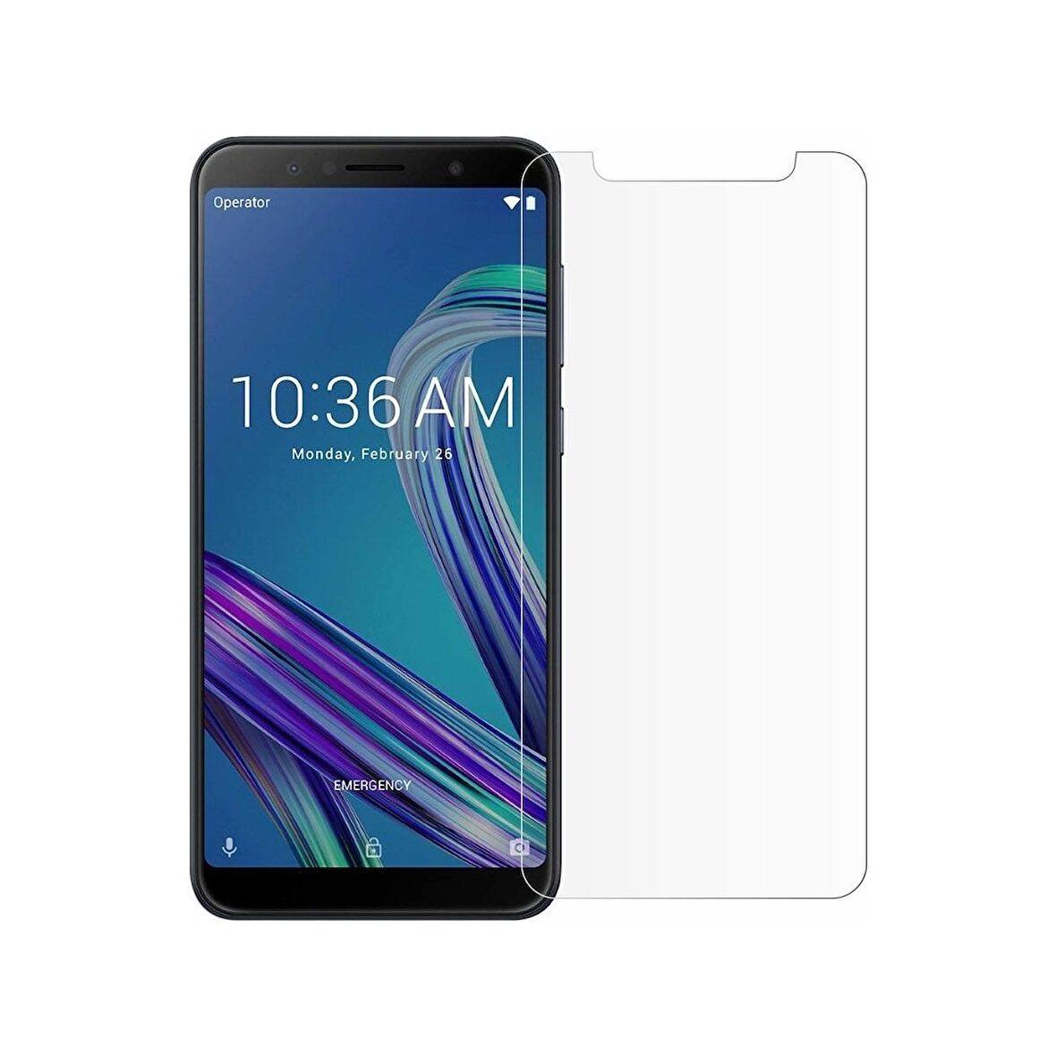 Asus Zenfone Max Pro ZB602KL Uyumlu Ekran Koruyucu Screen Protector Tempered Glass Kristal Netliğinde %100 HD Görüntü, Yüksek Kalite Temperli Kırılmaz Cam
