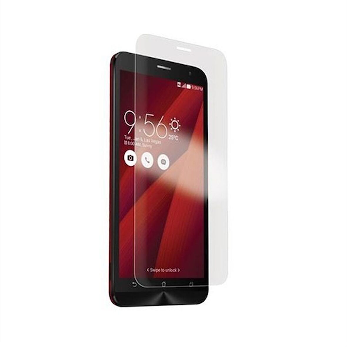 Asus Zenfone 2 Uyumlu Ekran Koruyucu Screen Protector Tempered Glass Kristal Netliğinde %100 HD Görüntü, Yüksek Kalite Temperli Kırılmaz Cam