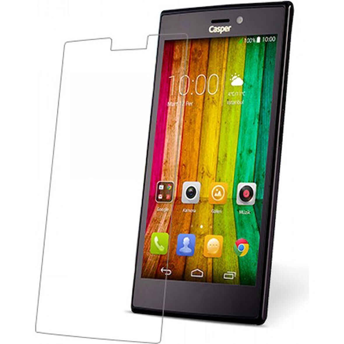 Casper Via V6X Uyumlu Ekran Koruyucu Screen Protector Tempered Glass Kristal Netliğinde %100 HD Görüntü, Yüksek Kalite Temperli Kırılmaz Cam