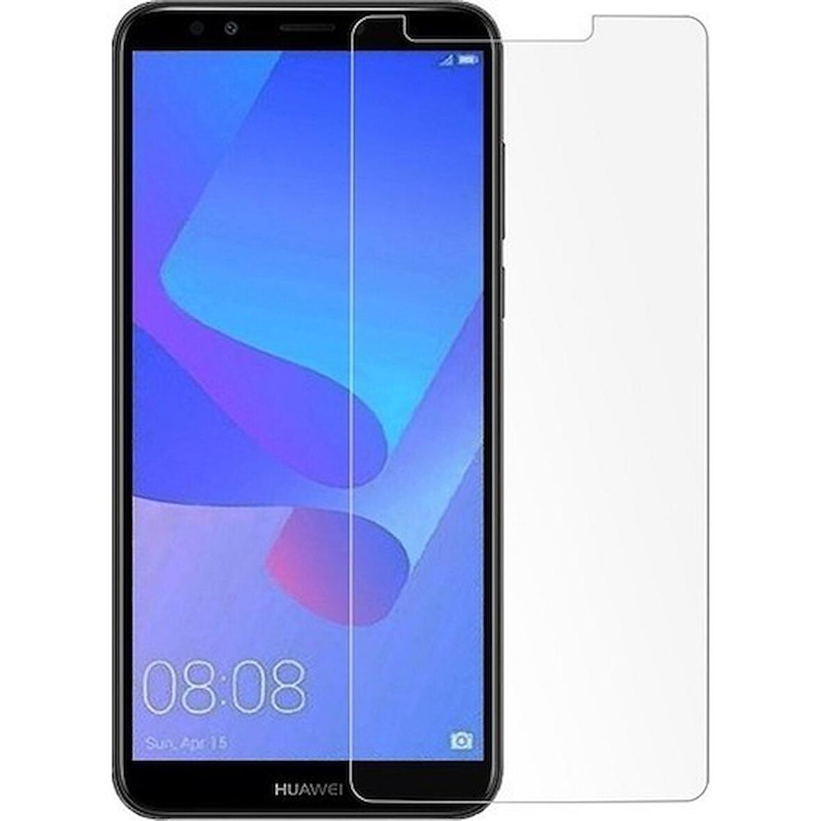 Huawei Y6 2018 Uyumlu Ekran Koruyucu Screen Protector Tempered Glass Kristal Netliğinde %100 HD Görüntü, Yüksek Kalite Temperli Kırılmaz Cam