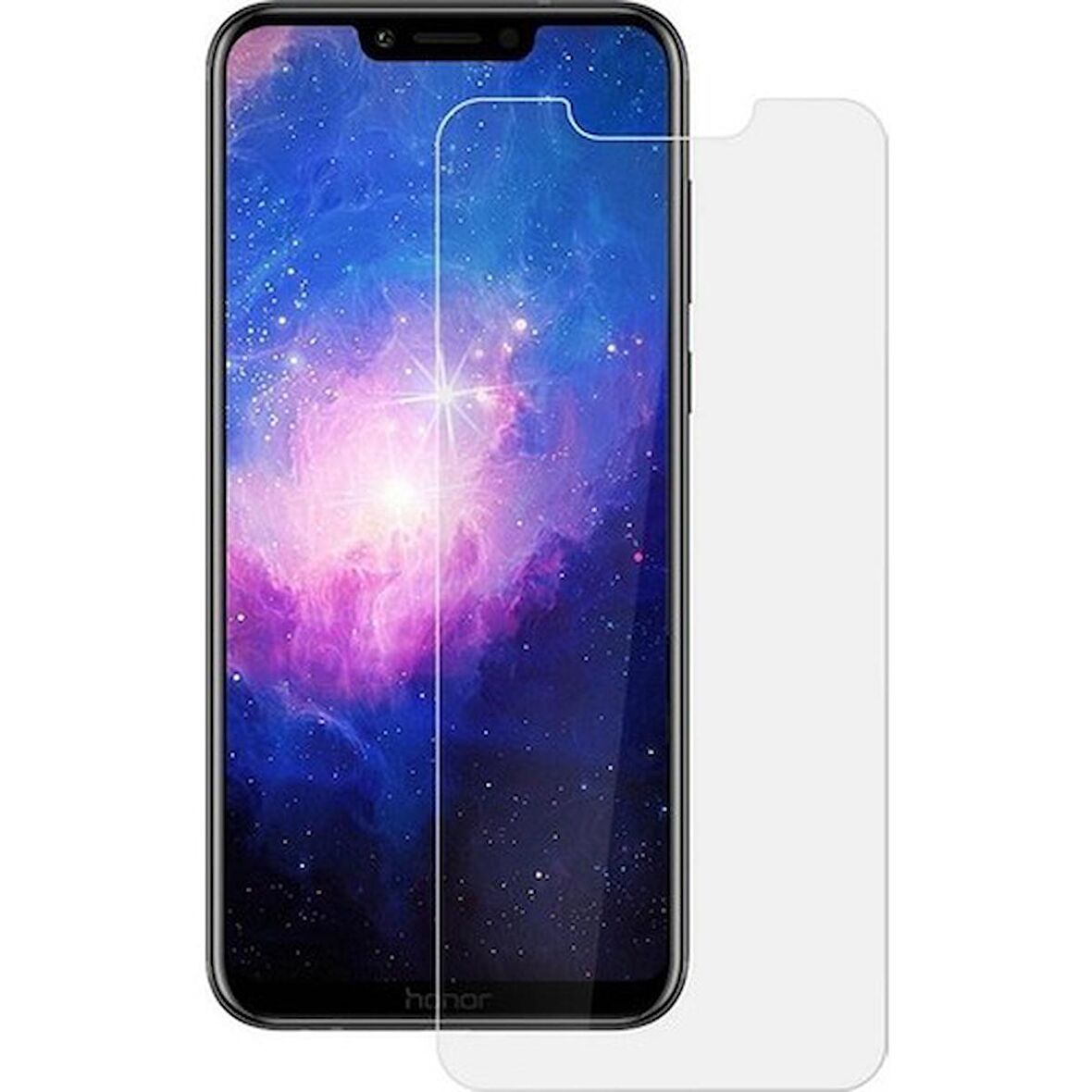 Huawei Honor 8X Uyumlu Ekran Koruyucu Screen Protector Tempered Glass Kristal Netliğinde %100 HD Görüntü, Yüksek Kalite Temperli Kırılmaz Cam