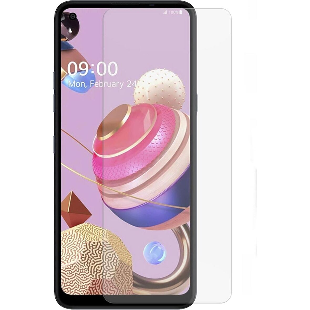 LG K71S Uyumlu Ekran Koruyucu Screen Protector Tempered Glass Kristal Netliğinde %100 HD Görüntü, Yüksek Kalite Temperli Kırılmaz Cam