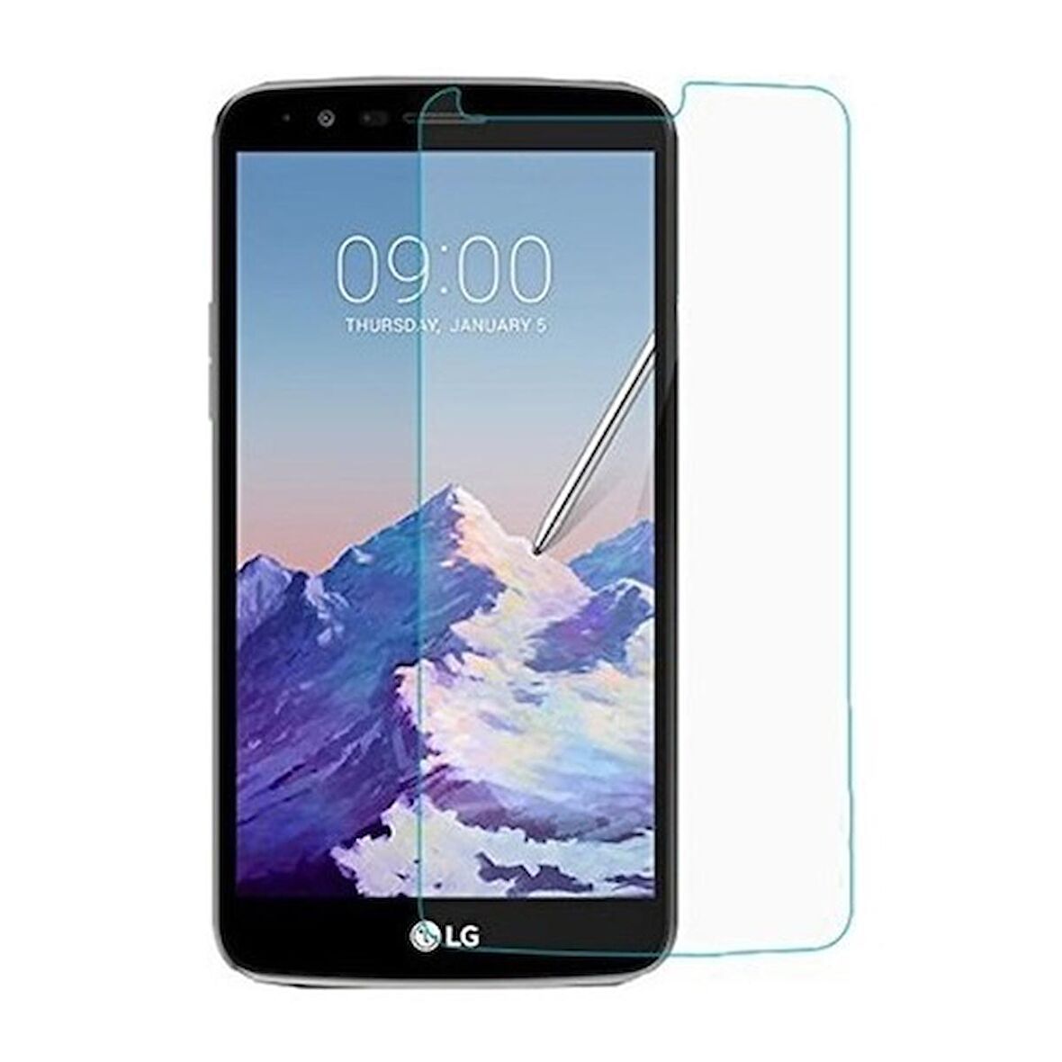 LG Stylus 3 Uyumlu Ekran Koruyucu Screen Protector Tempered Glass Kristal Netliğinde %100 HD Görüntü, Yüksek Kalite Temperli Kırılmaz Cam