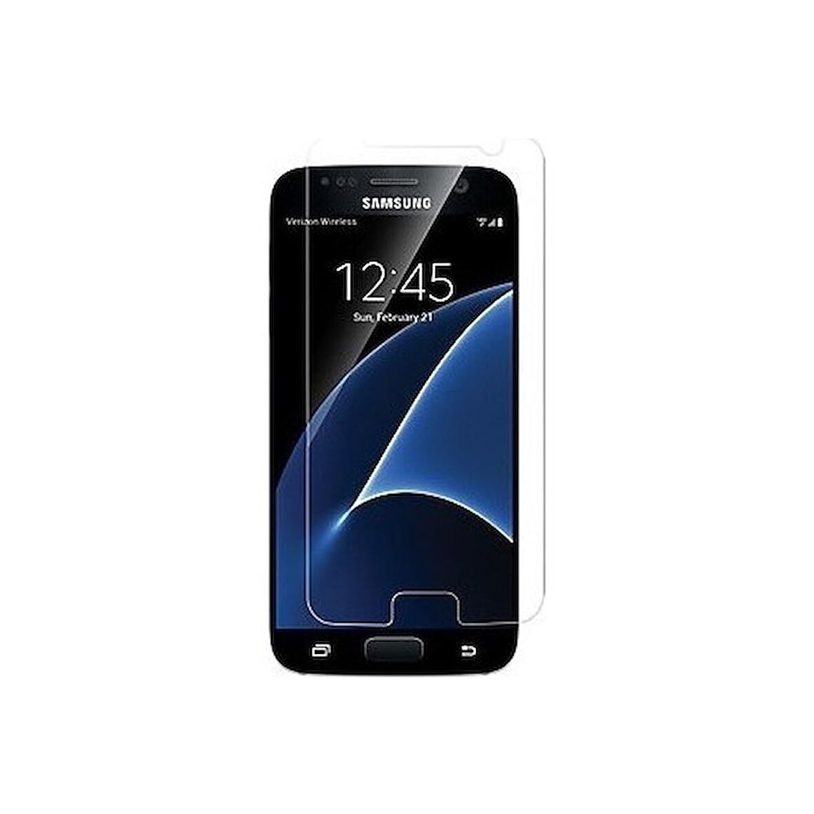 Samsung Galaxy S7 Uyumlu Ekran Koruyucu Screen Protector Tempered Glass Kristal Netliğinde %100 HD Görüntü, Yüksek Kalite Temperli Kırılmaz Cam