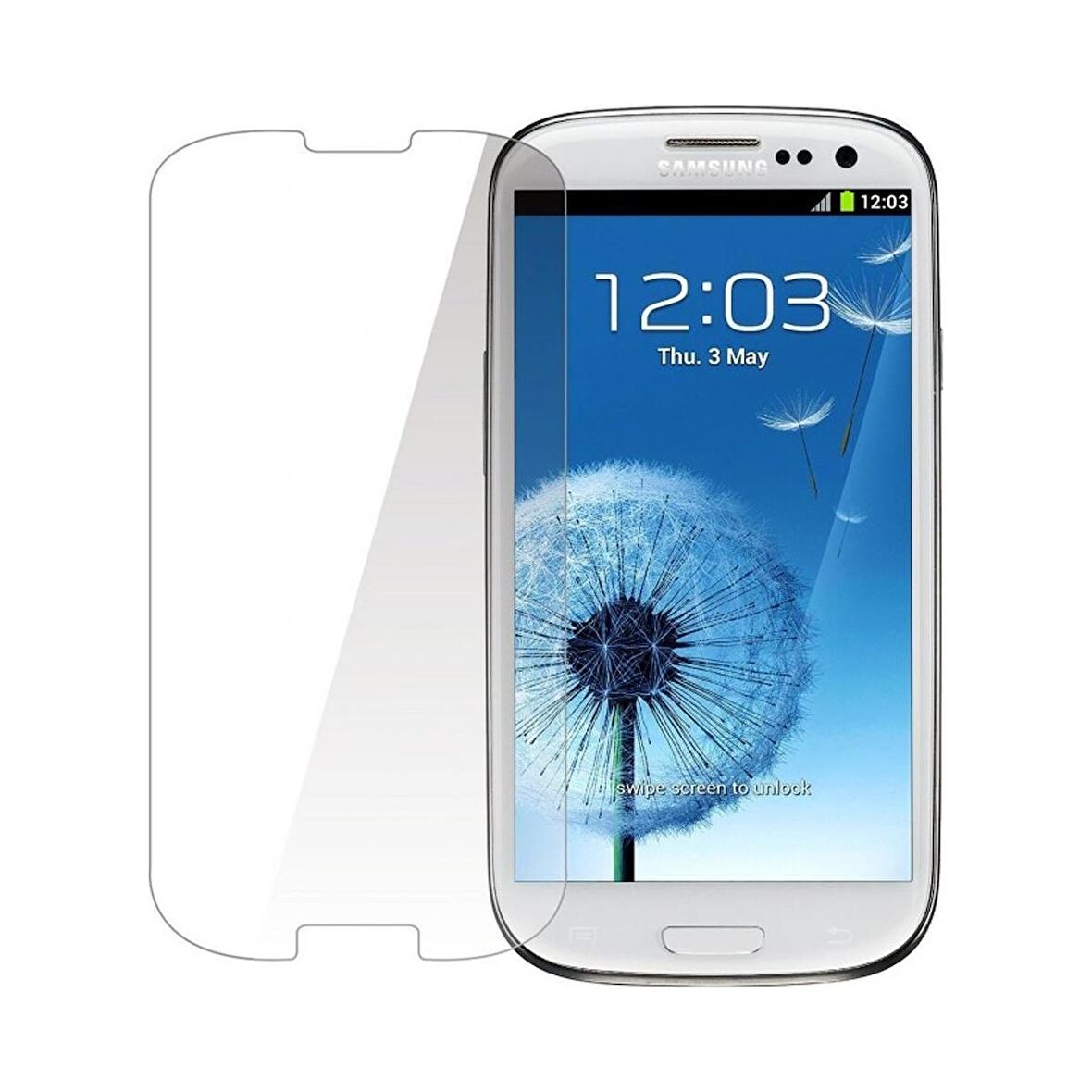 Samsung Galaxy S3 Uyumlu Ekran Koruyucu Screen Protector Tempered Glass Kristal Netliğinde %100 HD Görüntü, Yüksek Kalite Temperli Kırılmaz Cam