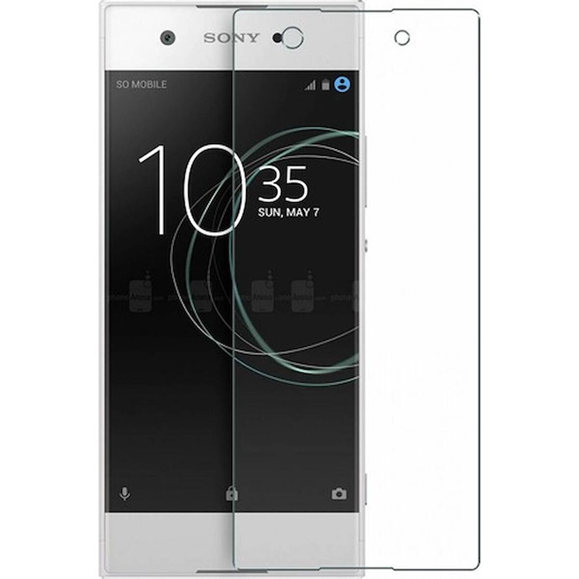 Sony Xperia XA1 Uyumlu Ekran Koruyucu Screen Protector Tempered Glass Kristal Netliğinde %100 HD Görüntü, Yüksek Kalite Temperli Kırılmaz Cam