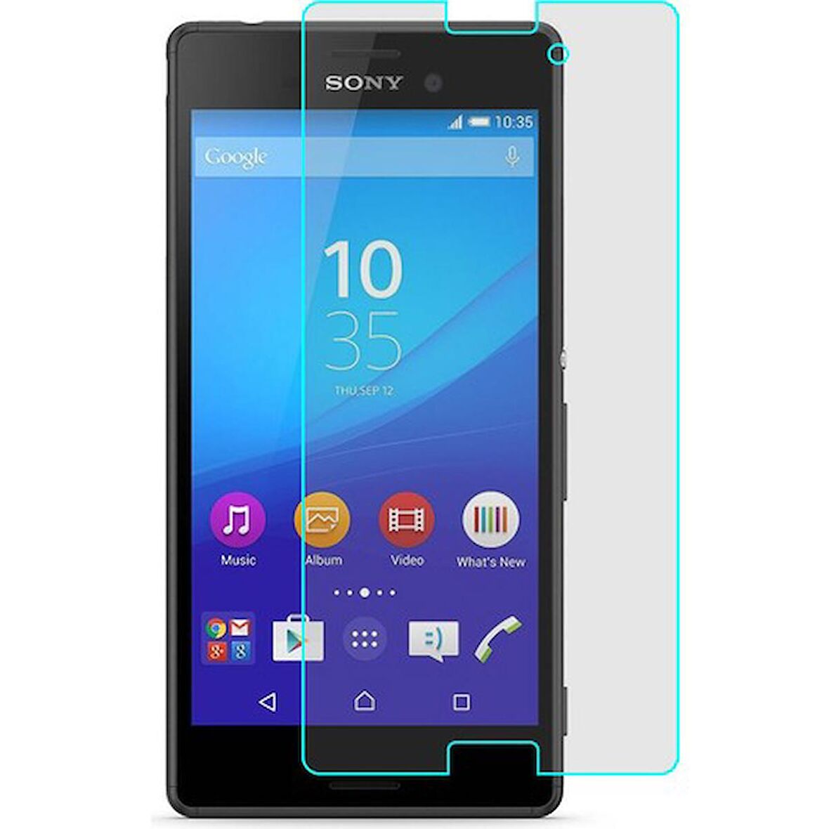 Sony Xperia M4 Aqua Uyumlu Ekran Koruyucu Screen Protector Tempered Glass Kristal Netliğinde %100 HD Görüntü, Yüksek Kalite Temperli Kırılmaz Cam