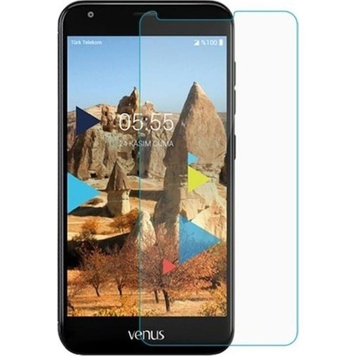 Vestel Venüs V5 Uyumlu Ekran Koruyucu Screen Protector Tempered Glass Kristal Netliğinde %100 HD Görüntü, Yüksek Kalite Temperli Kırılmaz Cam