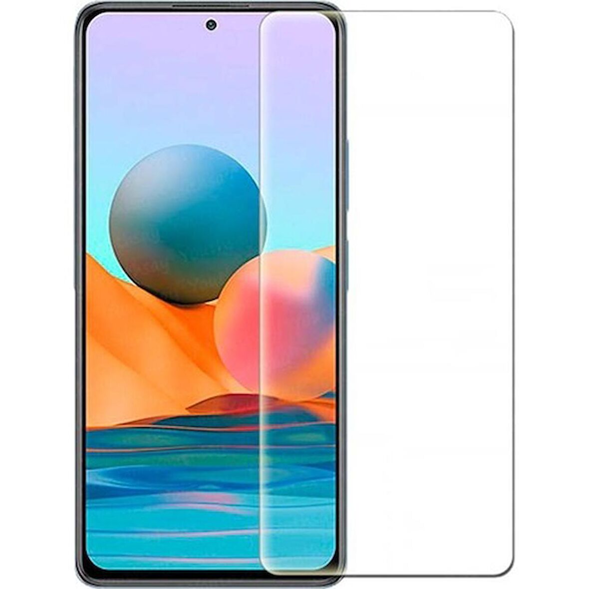 Xiaomi Redmi 10 Uyumlu Ekran Koruyucu Screen Protector Tempered Glass Kristal Netliğinde %100 HD Görüntü, Yüksek Kalite Temperli Kırılmaz Cam