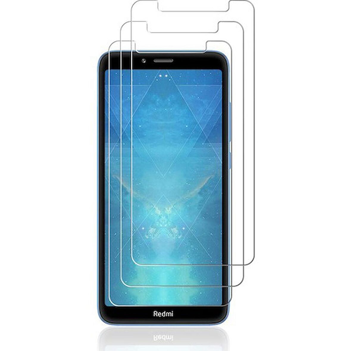 Xiaomi Redmi 7A Uyumlu Ekran Koruyucu Screen Protector Tempered Glass Kristal Netliğinde %100 HD Görüntü, Yüksek Kalite Temperli Kırılmaz Cam