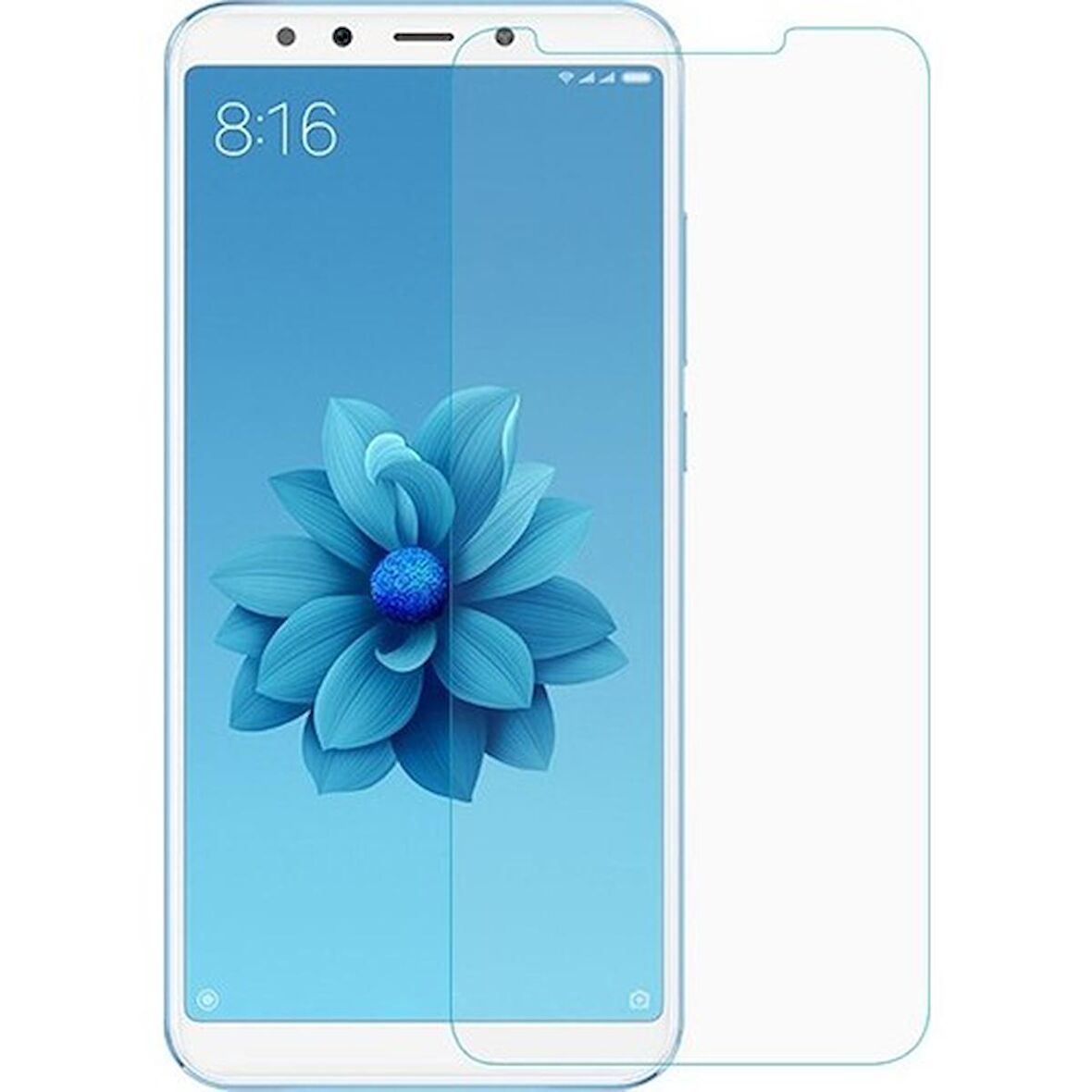 Xiaomi Mi 6X Uyumlu Ekran Koruyucu Screen Protector Tempered Glass Kristal Netliğinde %100 HD Görüntü, Yüksek Kalite Temperli Kırılmaz Cam