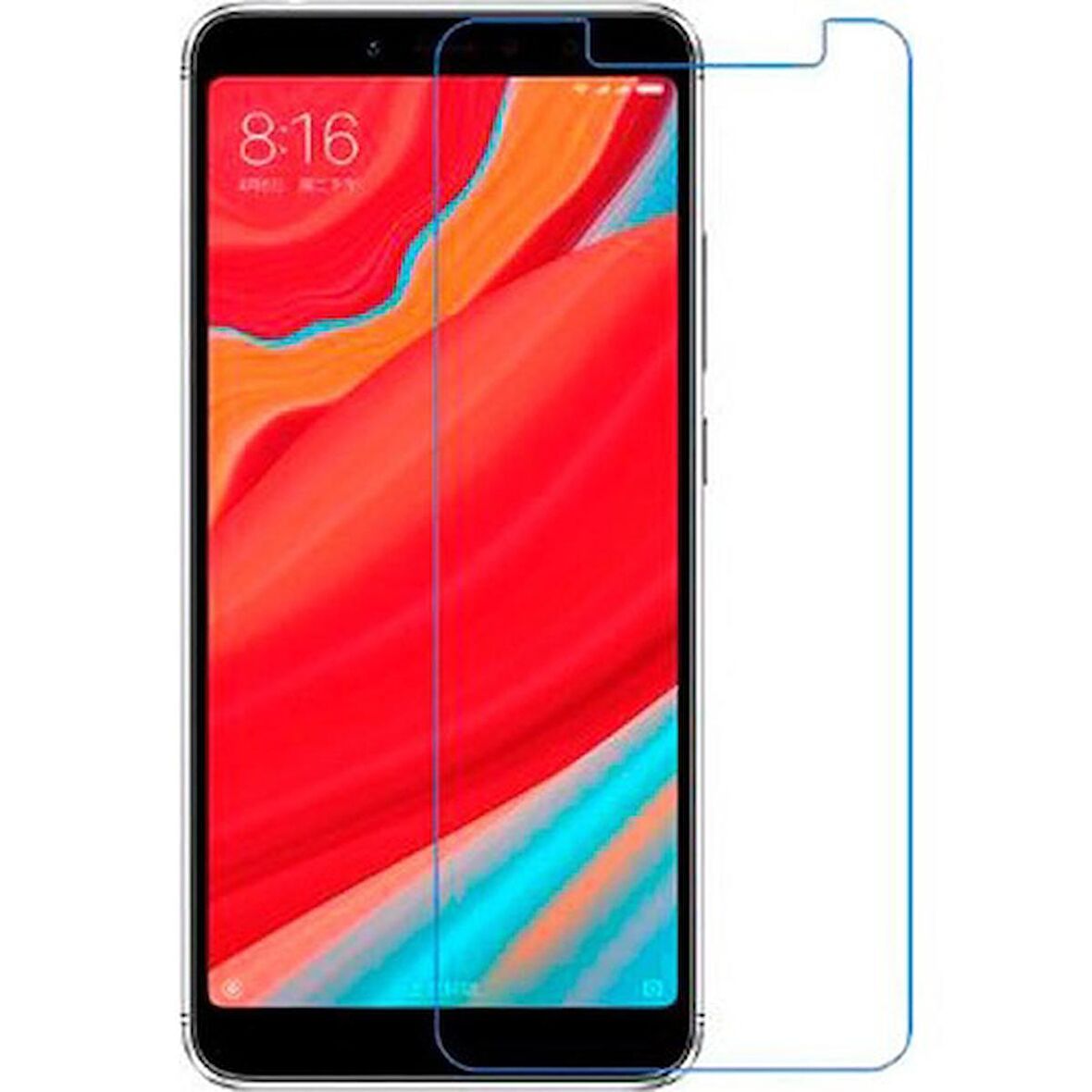 Xiaomi Redmi S2 Uyumlu Ekran Koruyucu Screen Protector Tempered Glass Kristal Netliğinde %100 HD Görüntü, Yüksek Kalite Temperli Kırılmaz Cam