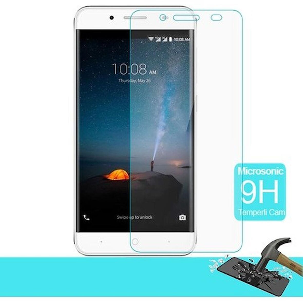 ZTE A610 Plus Uyumlu Ekran Koruyucu Screen Protector Tempered Glass Kristal Netliğinde %100 HD Görüntü, Yüksek Kalite Temperli Kırılmaz Cam
