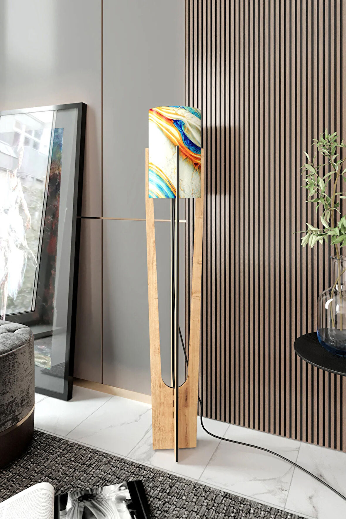 MİNİMALİST LAMBADER SAFİR MEŞE