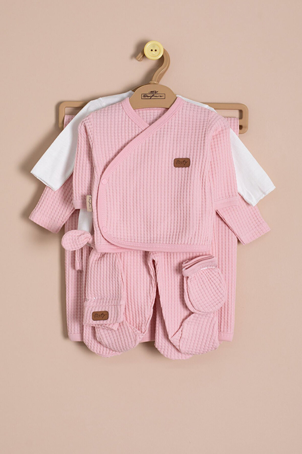 Pembe Kız Bebek Petekli 10'lu Hastane Çıkışı Seti 23328