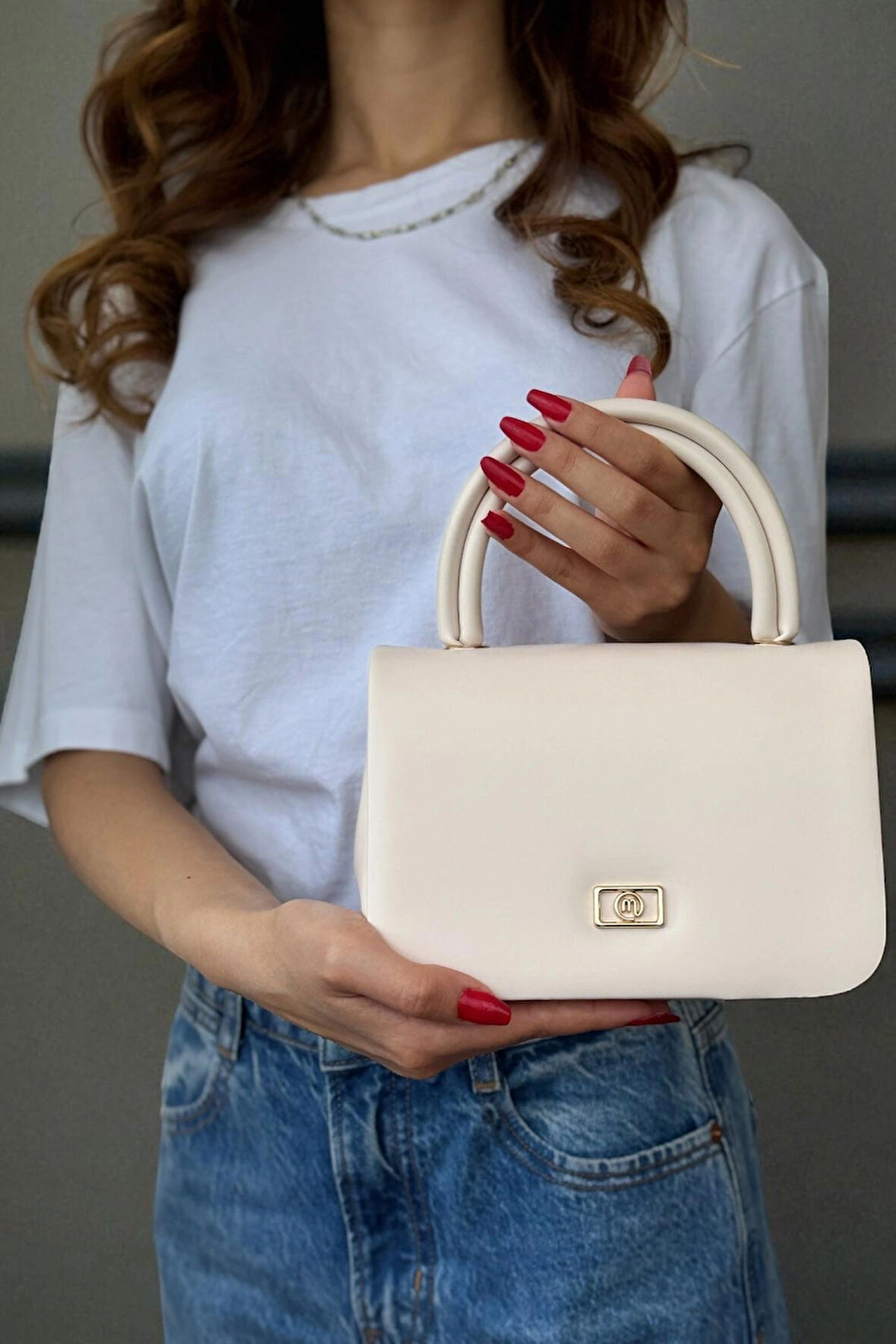 Kadın Vizon Zincir Askılı El Ve Omuz Çantası Günlük Ve Abiye Çanta