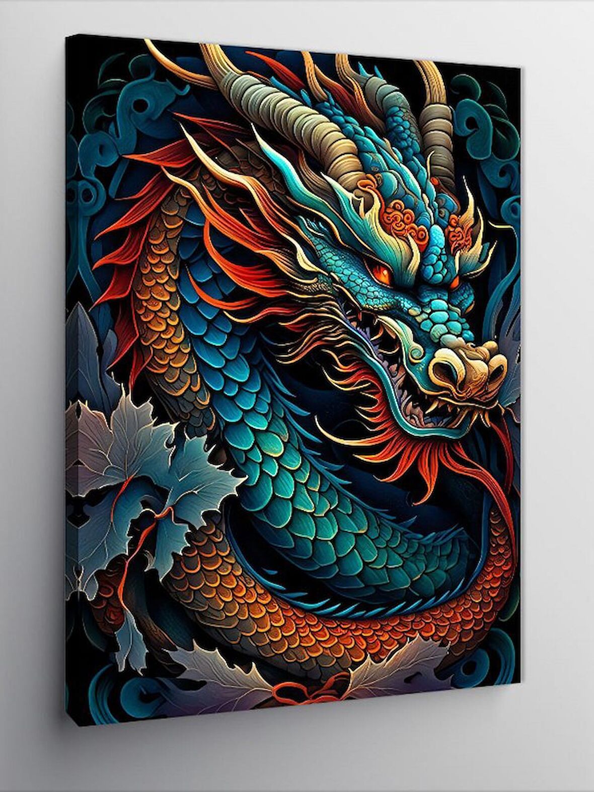 Kanvas Tablo Mistik Dragon Ejderha