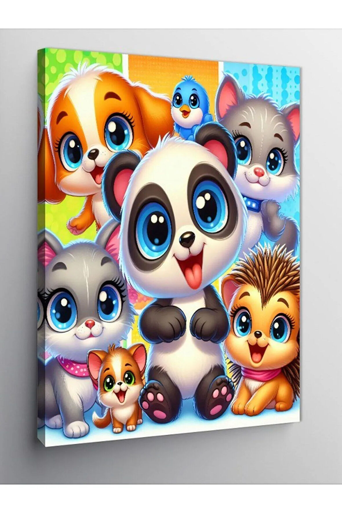 Kanvas Tablo Sevimli Panda Ve Arkadaşları