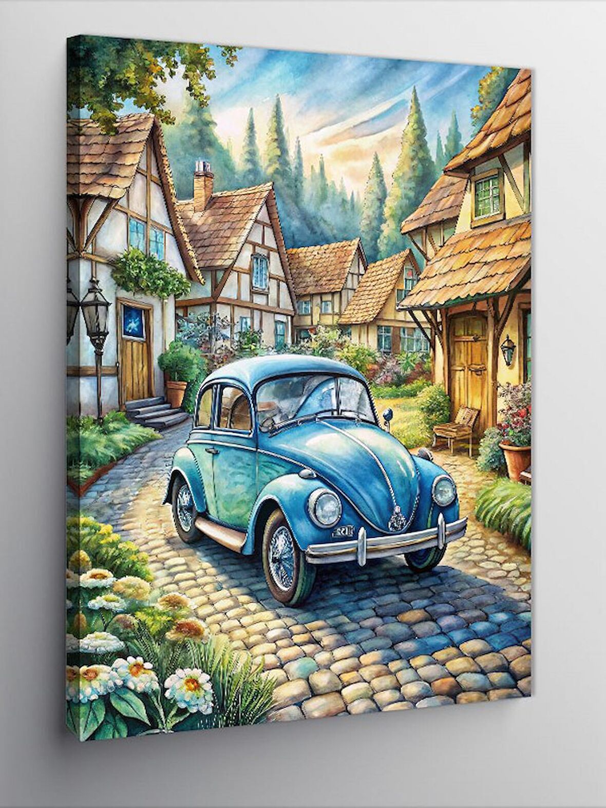 Kanvas Tablo Volkswagen Ve Şehir