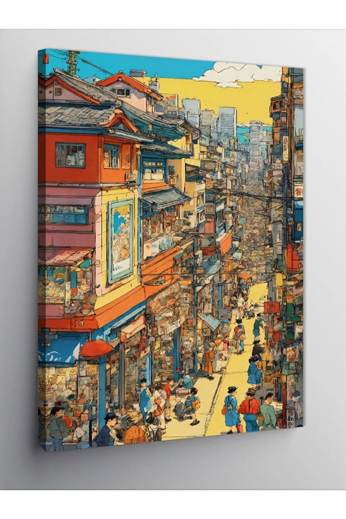 Kanvas Tablo Japonya'Da Bir Sokak