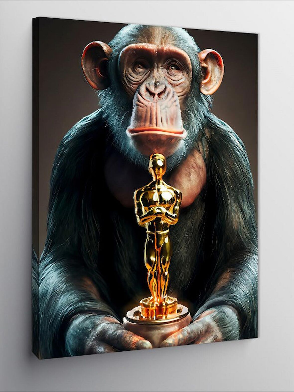 Kanvas Tablo Oscar Almış Maymun