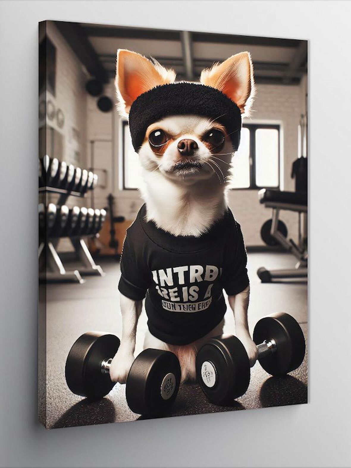 Kanvas Tablo Vücut Çalışan Köpek