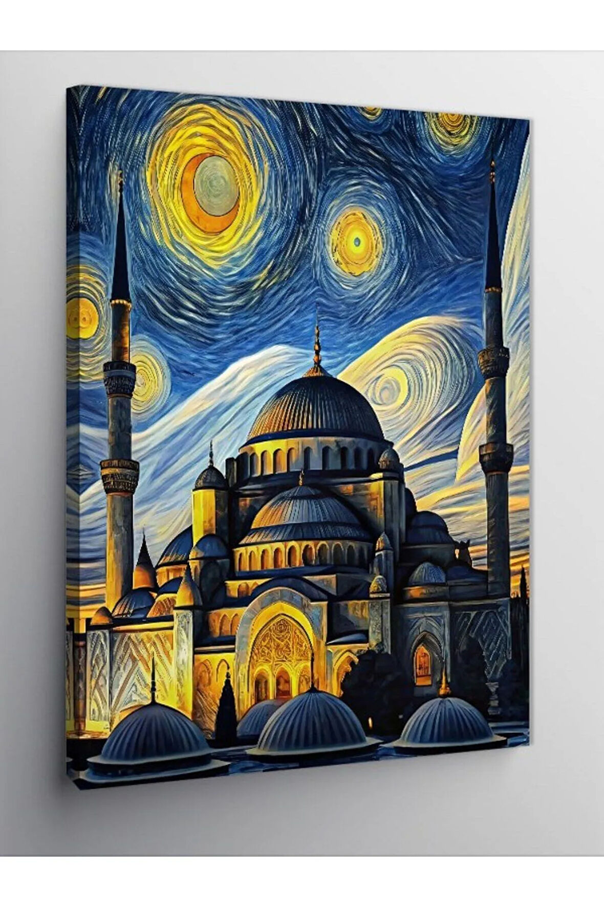 Kanvas Tablo Van Gogh Tarzı Cami