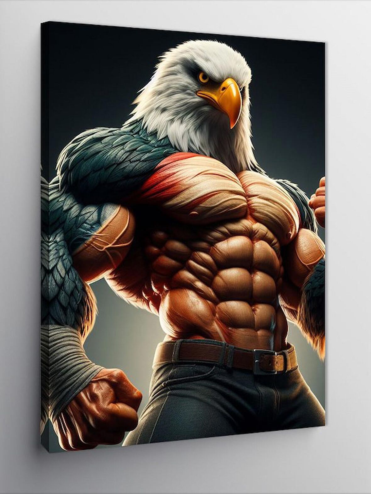 Kanvas Tablo Vücut Çalışan Kartal