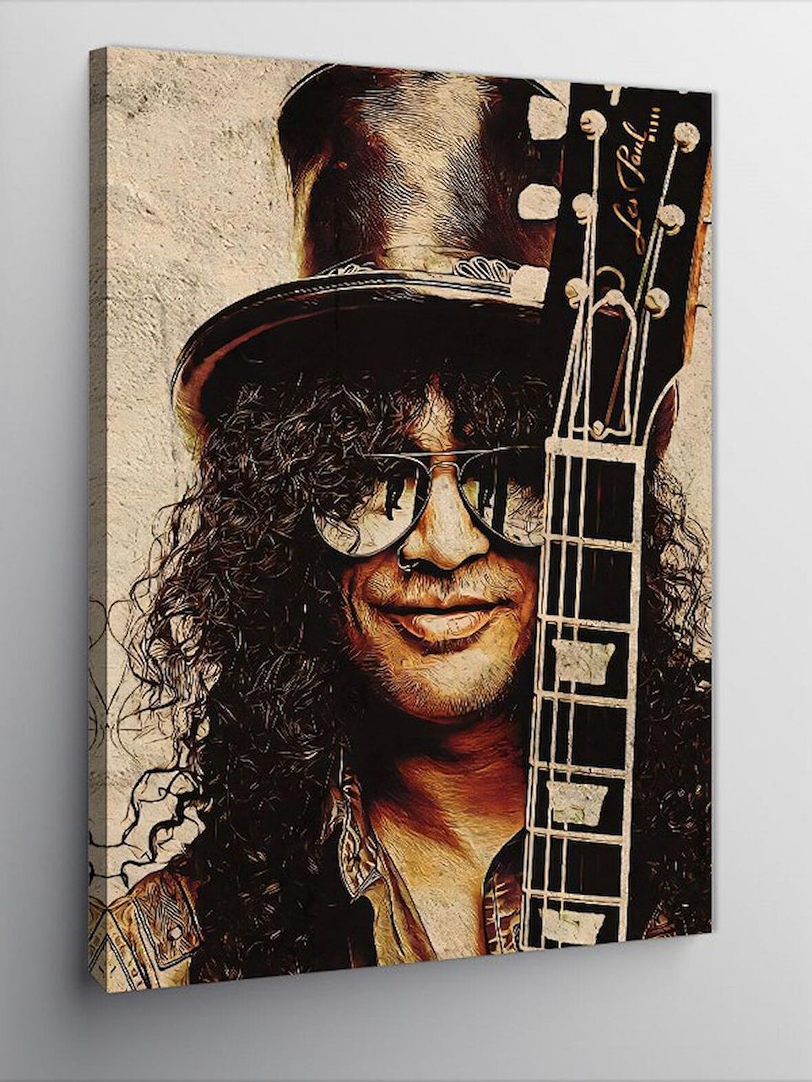 Kanvas Tablo Slash Gitarist