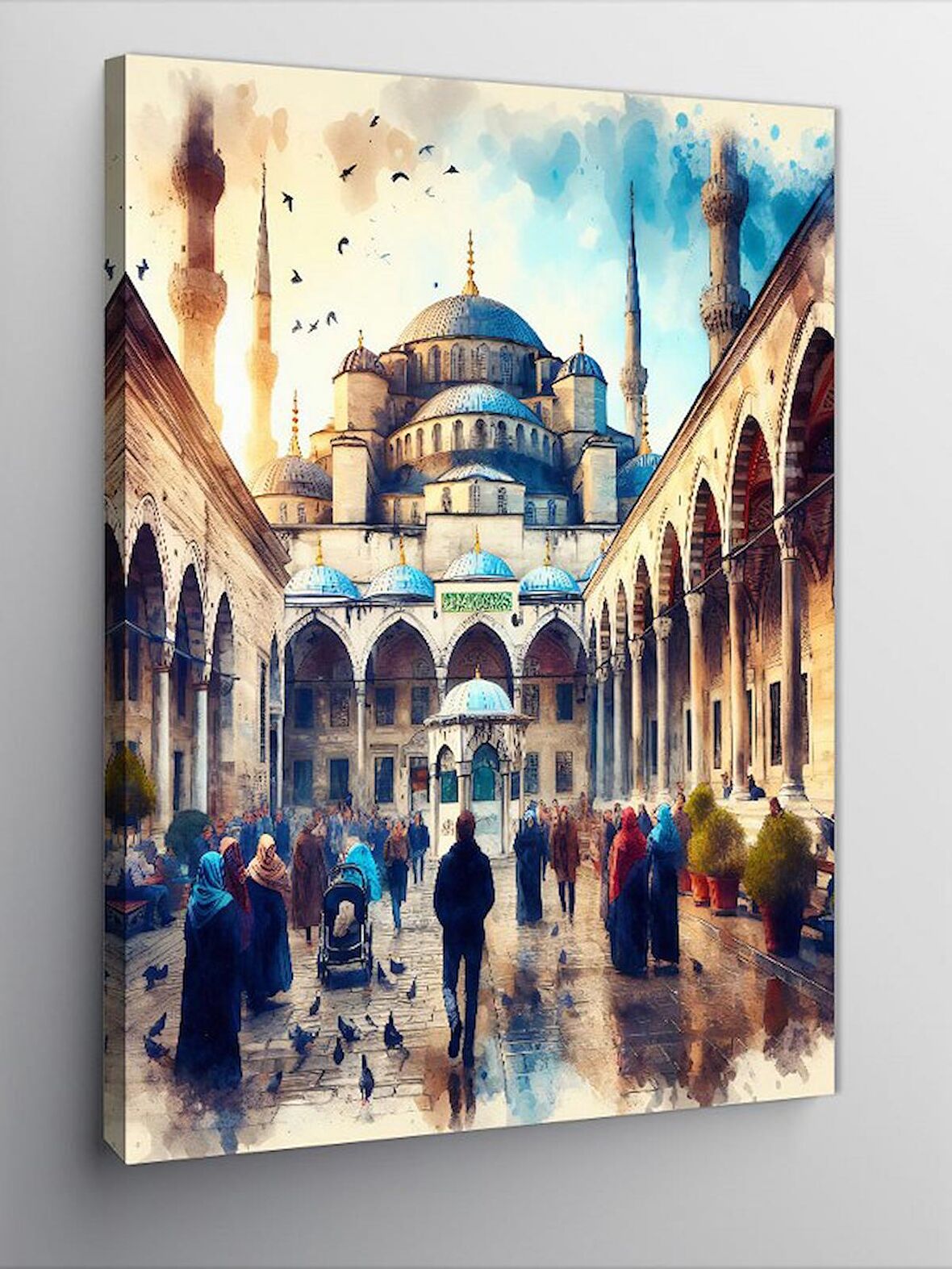 Kanvas Tablo Cami Temalı