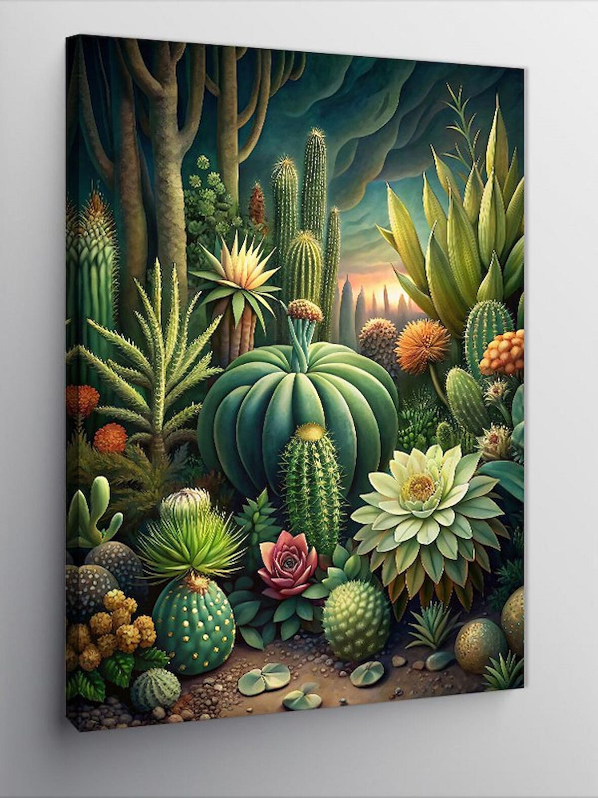 Kanvas Tablo Kaktüsler