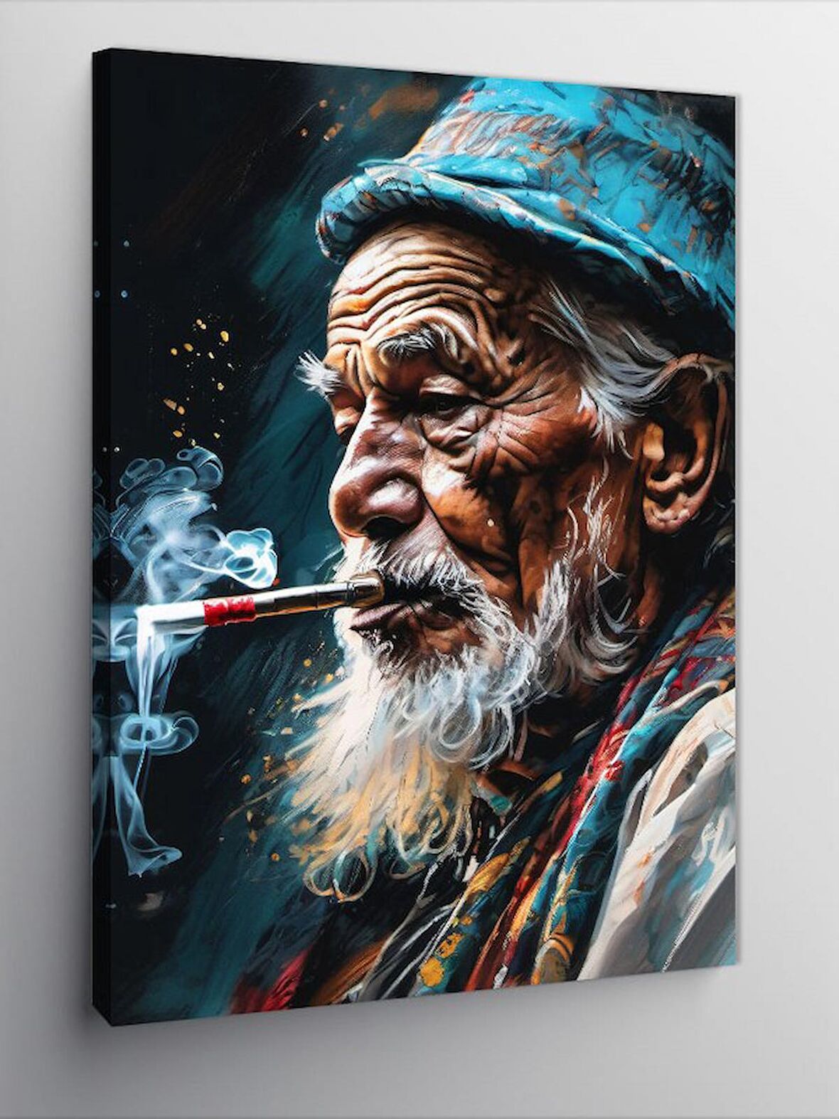 Kanvas Tablo Sigara İçen Adam
