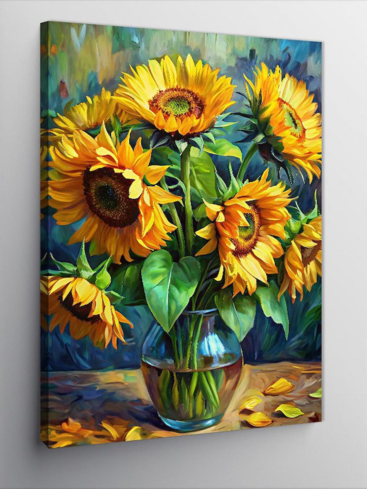 Kanvas Tablo Sarı Ayçiçekleri